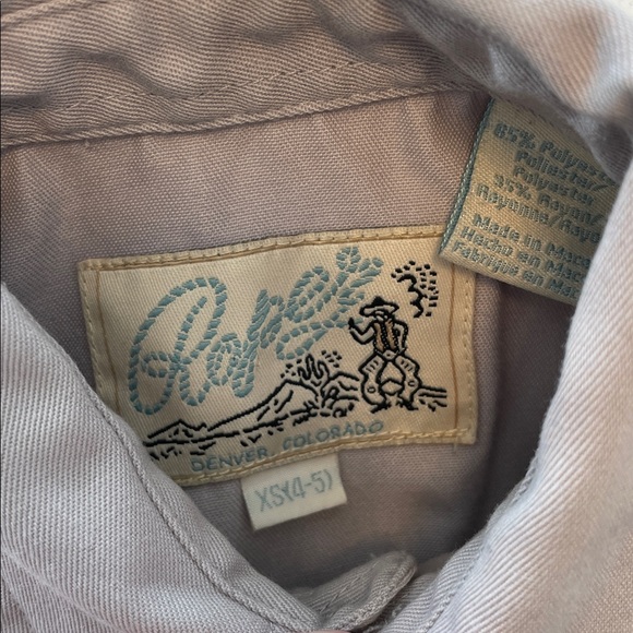 Kids Roper Western Shirt size 4/5 - Picture 2 of 7
